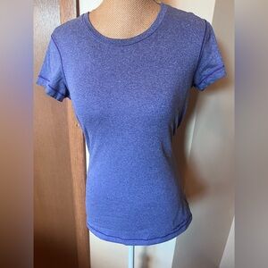 Purple Under Armour Fitted HeatGear Tshirt